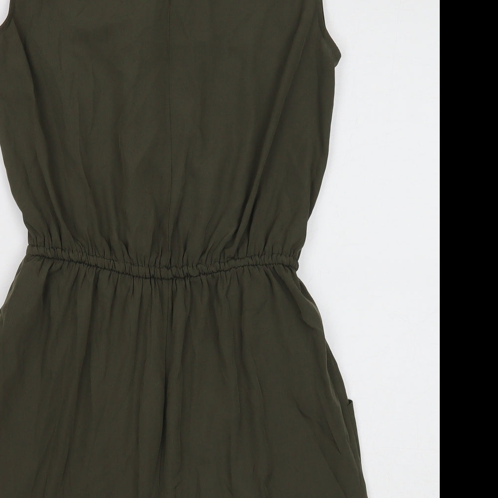 Atmosphere Womens Green Polyester Playsuit One-Piece Size 14 Zip