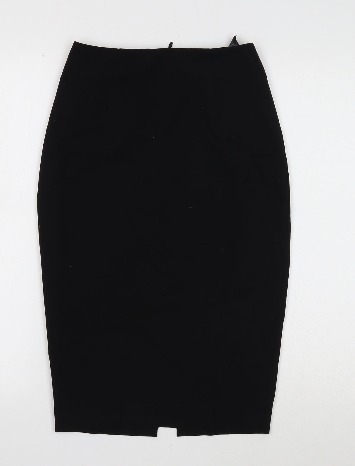H&M Womens Black Polyester Straight & Pencil Skirt Size 6 Zip