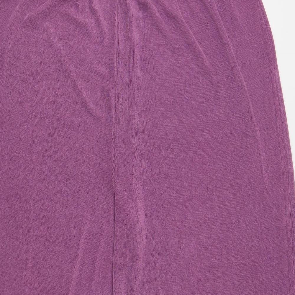 Reflections Womens Purple Polyester Capri Trousers Size L Regular