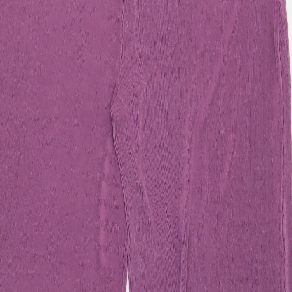 Reflections Womens Purple Polyester Capri Trousers Size L Regular