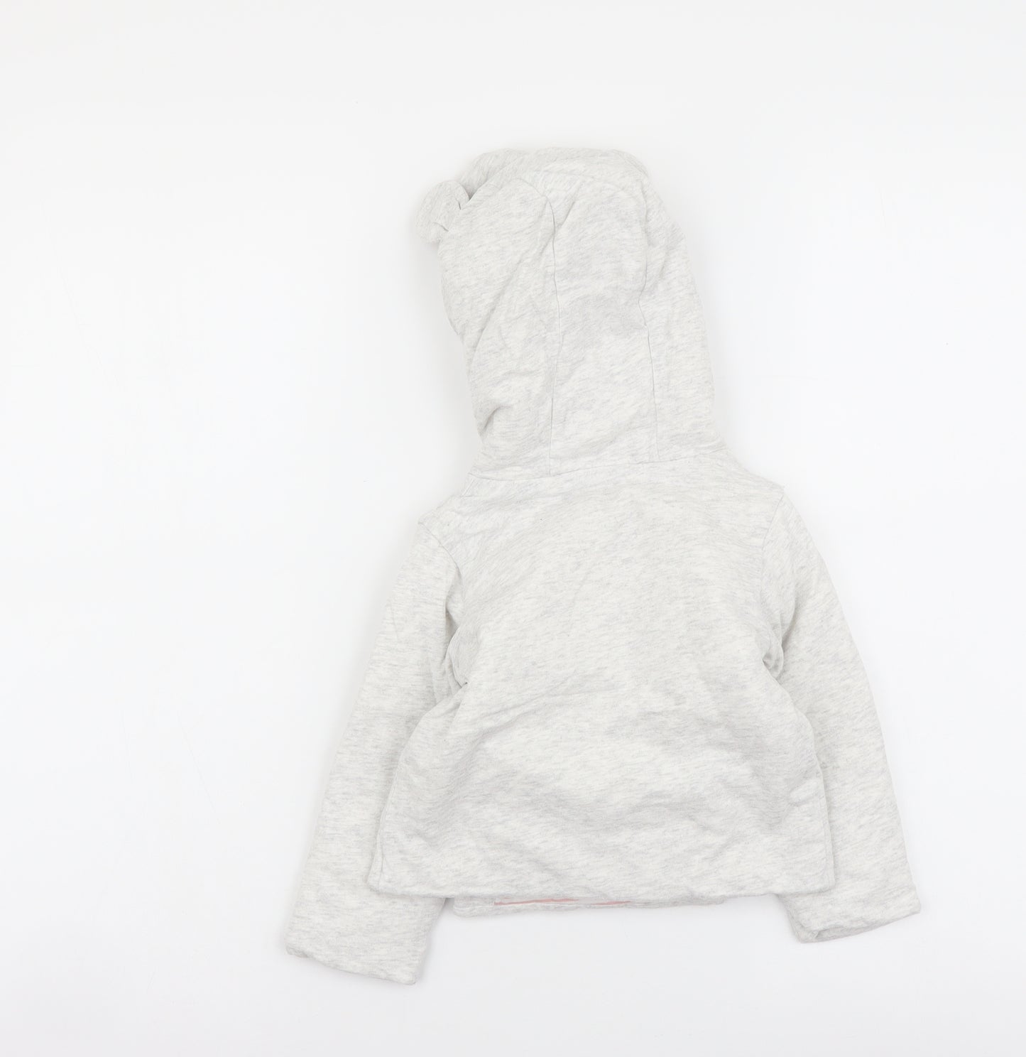 NEXT Girls Grey Jacket Coat Size 9-12 Months Tie