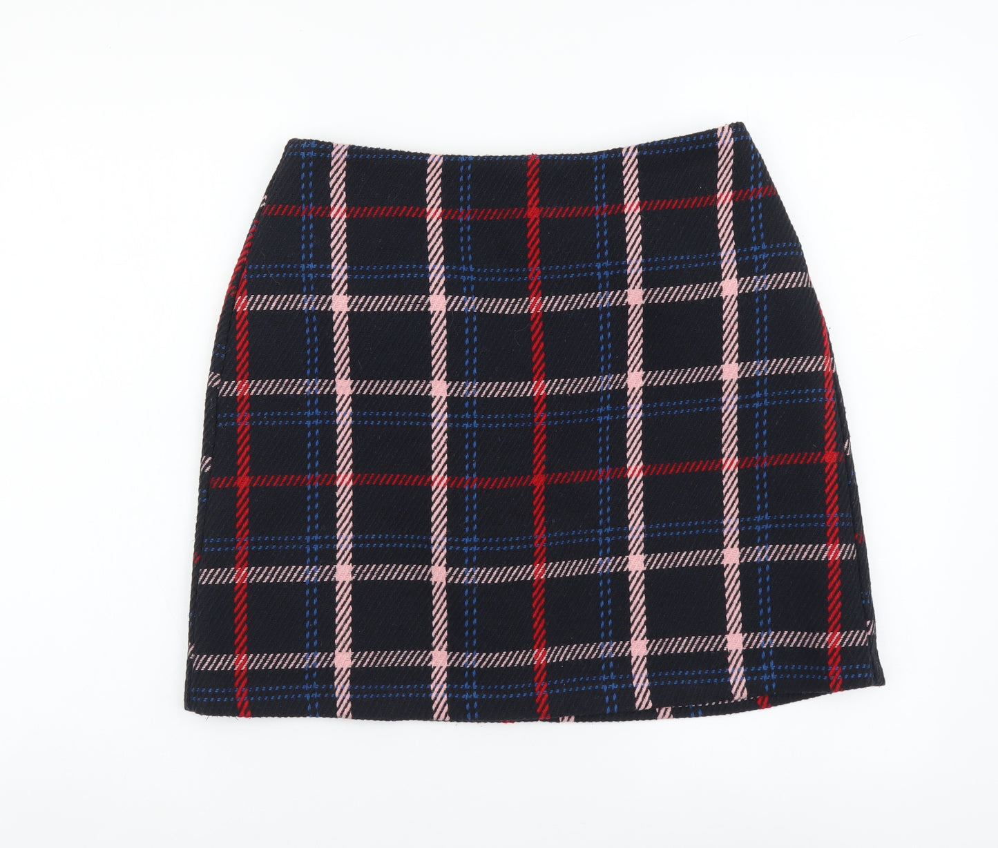 F&F Womens Multicoloured Geometric Polyester Bandage Skirt Size 10 Zip