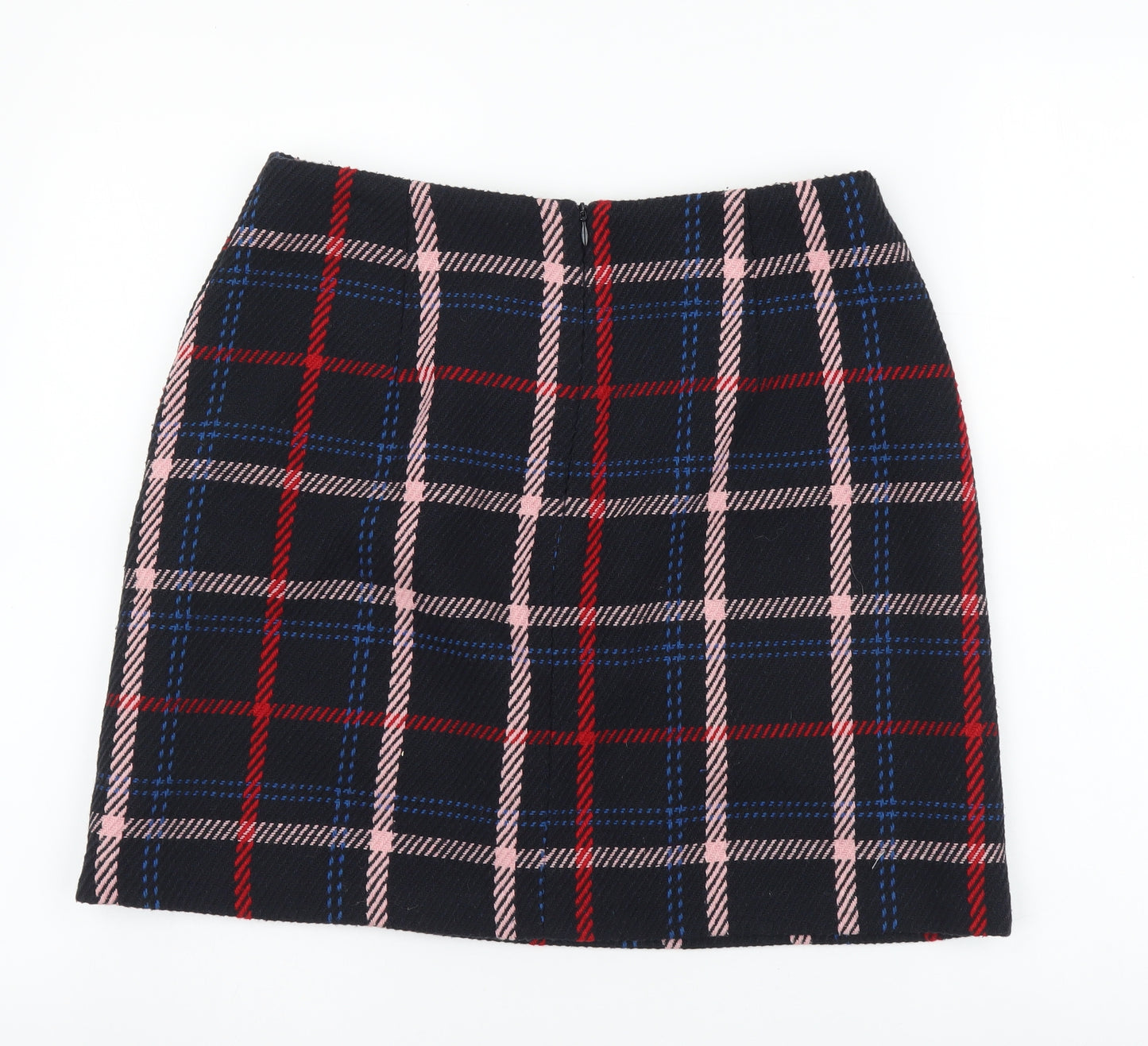 F&F Womens Multicoloured Geometric Polyester Bandage Skirt Size 10 Zip