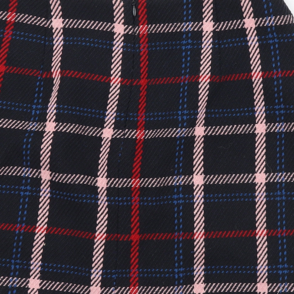 F&F Womens Multicoloured Geometric Polyester Bandage Skirt Size 10 Zip