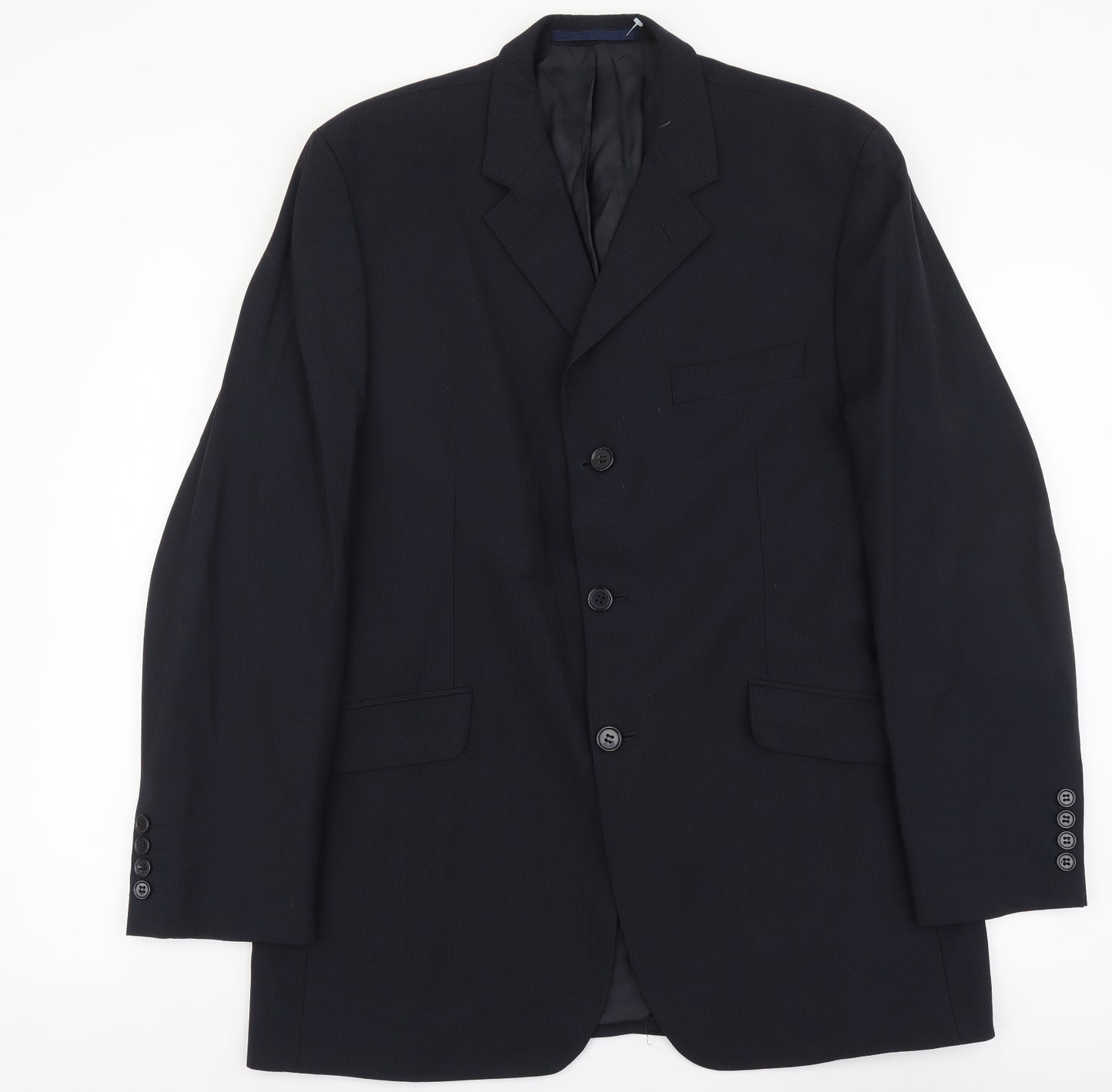 Urban Resistance Mens Blue Wool Jacket Blazer Size L
