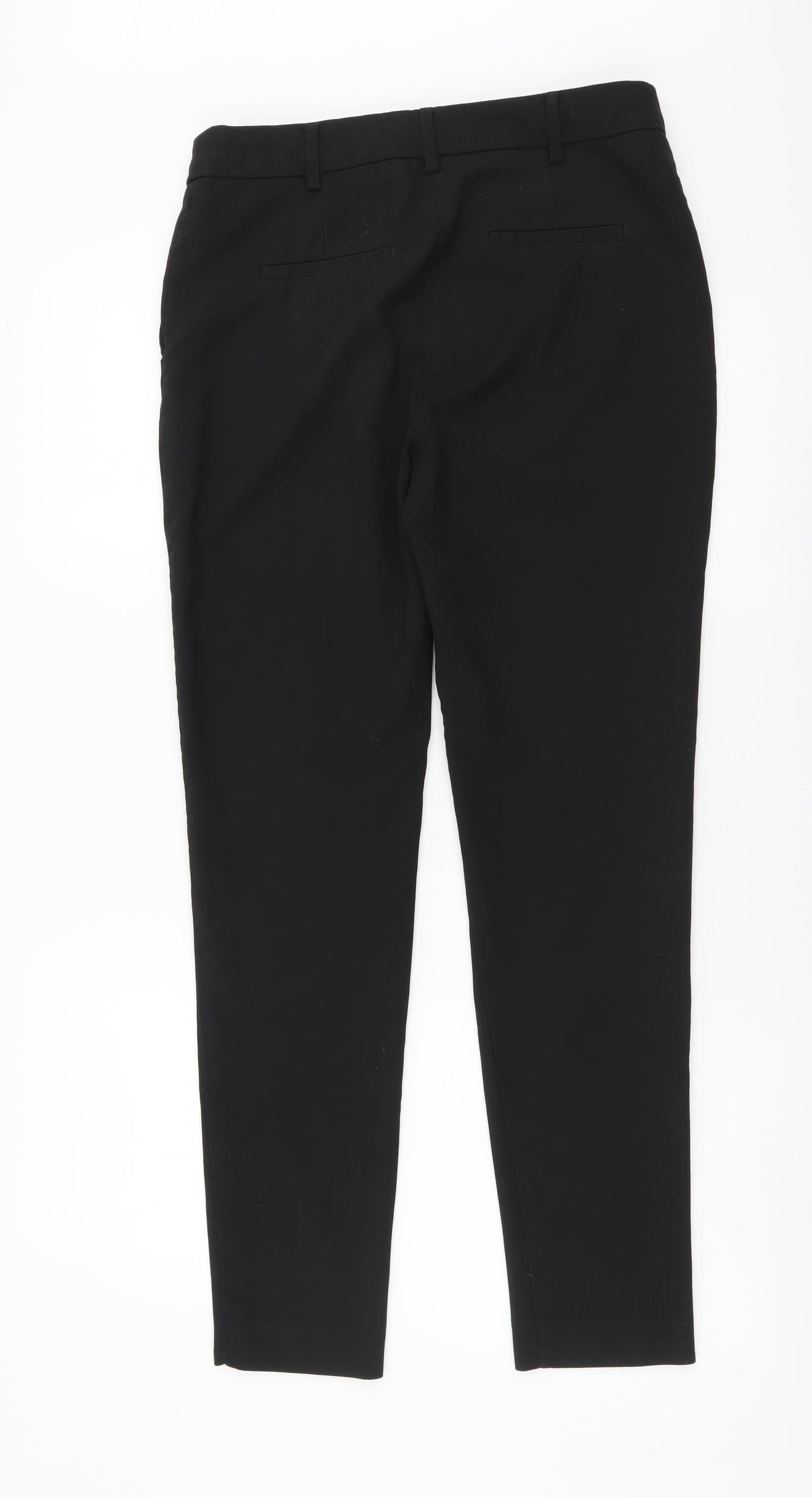 NEXT Womens Black Polyester Dress Pants Trousers Size 8 L28 in Regular