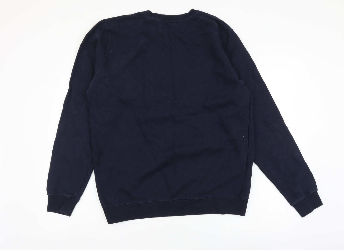 French Disorder Mens Blue Cotton Pullover Sweatshirt Size L - Superski