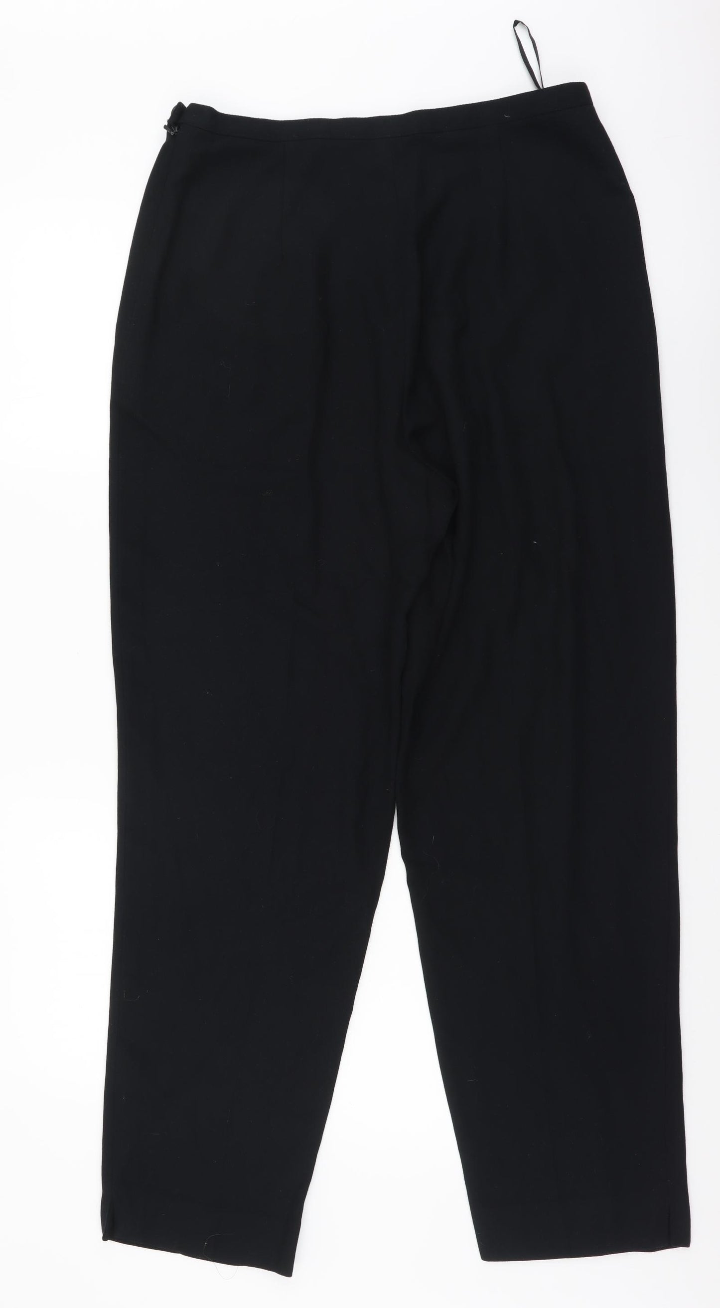 Principles Womens Black Polyester Dress Pants Trousers Size 14 L27 in Regular Zip