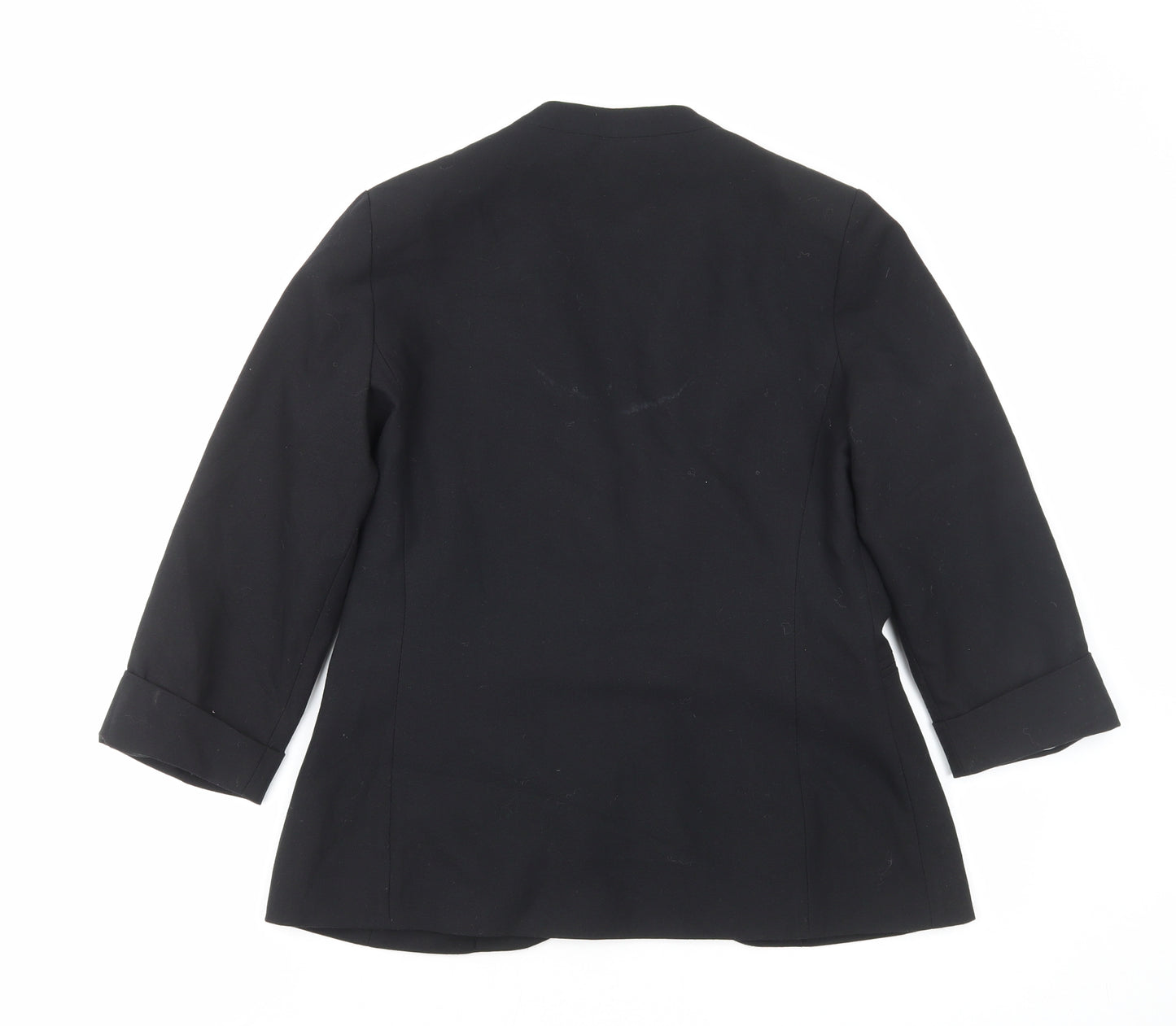 New Look Womens Black Polyester Jacket Blazer Size 12