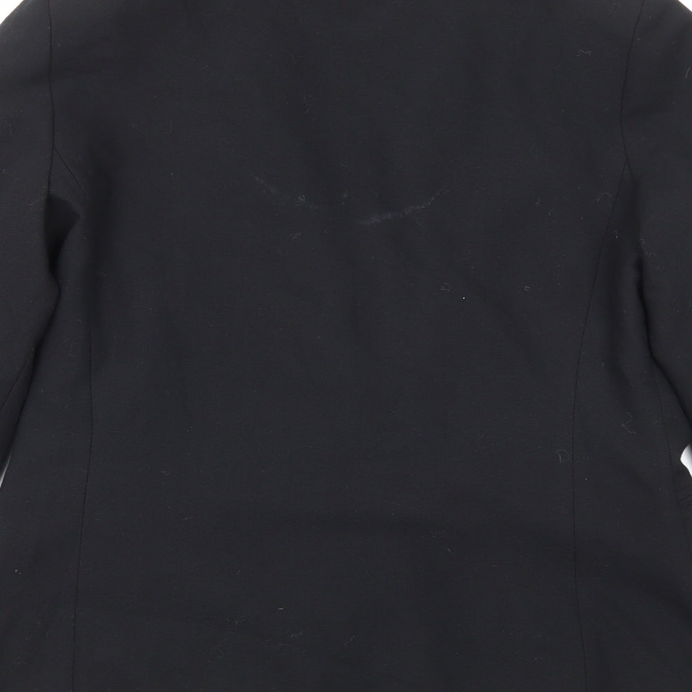 New Look Womens Black Polyester Jacket Blazer Size 12