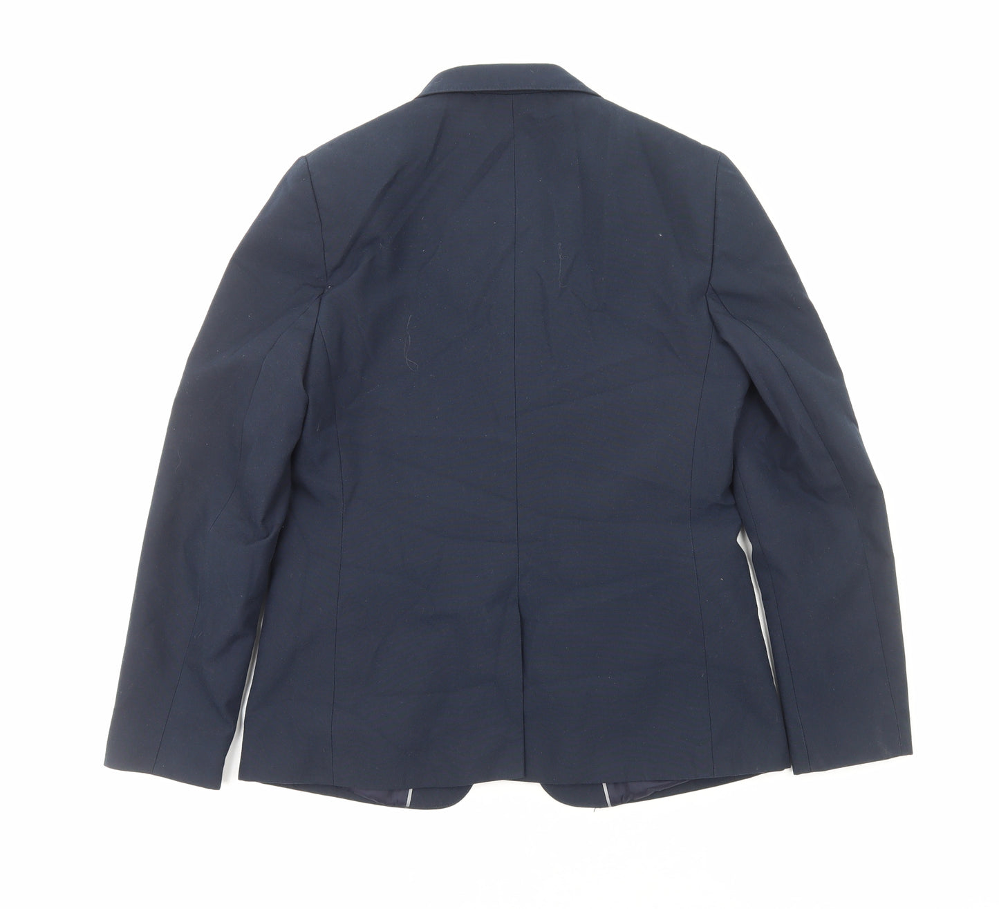 Marks and Spencer Girls Blue Jacket Blazer Size 13-14 Years Button