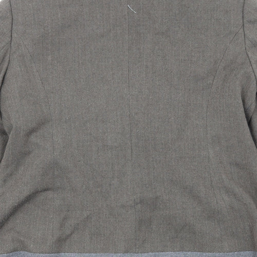 Marks and Spencer Womens Brown Jacket Size 16 Button