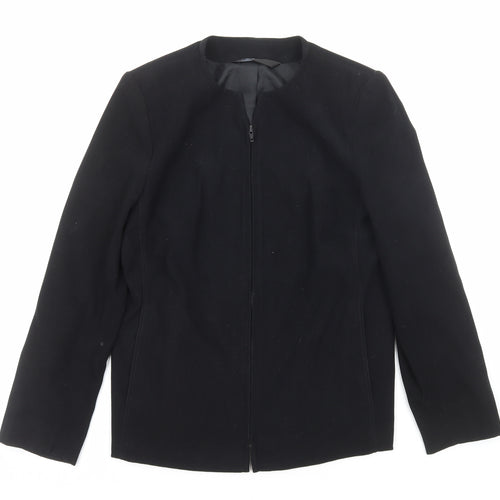 BHS Womens Black Jacket Size 12 Zip