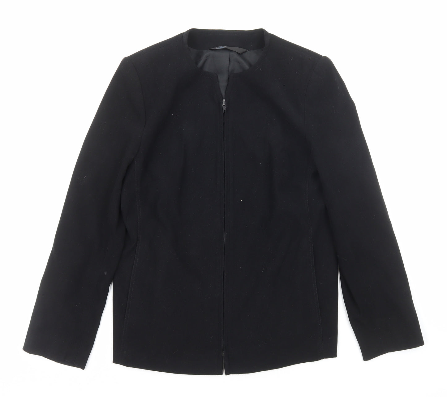 BHS Womens Black Jacket Size 12 Zip