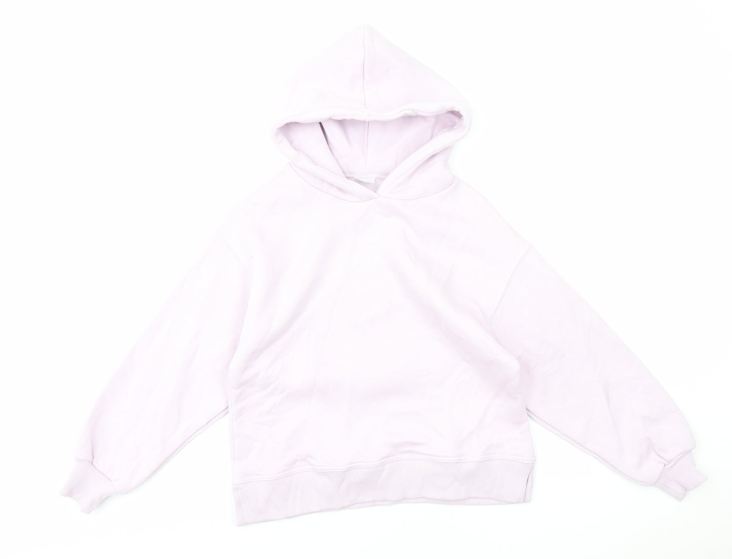 Zara Girls Purple Cotton Pullover Hoodie Size 13-14 Years Pullover