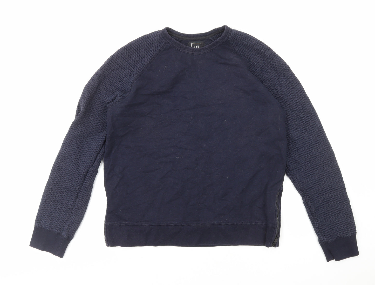 Gap Mens Blue Cotton Pullover Sweatshirt Size L