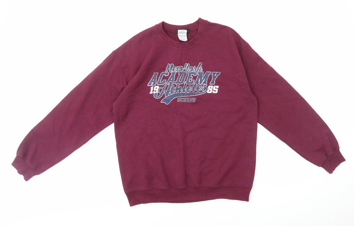 Missguided Womens Purple Cotton Pullover Sweatshirt Size M Pullover - New York Academy