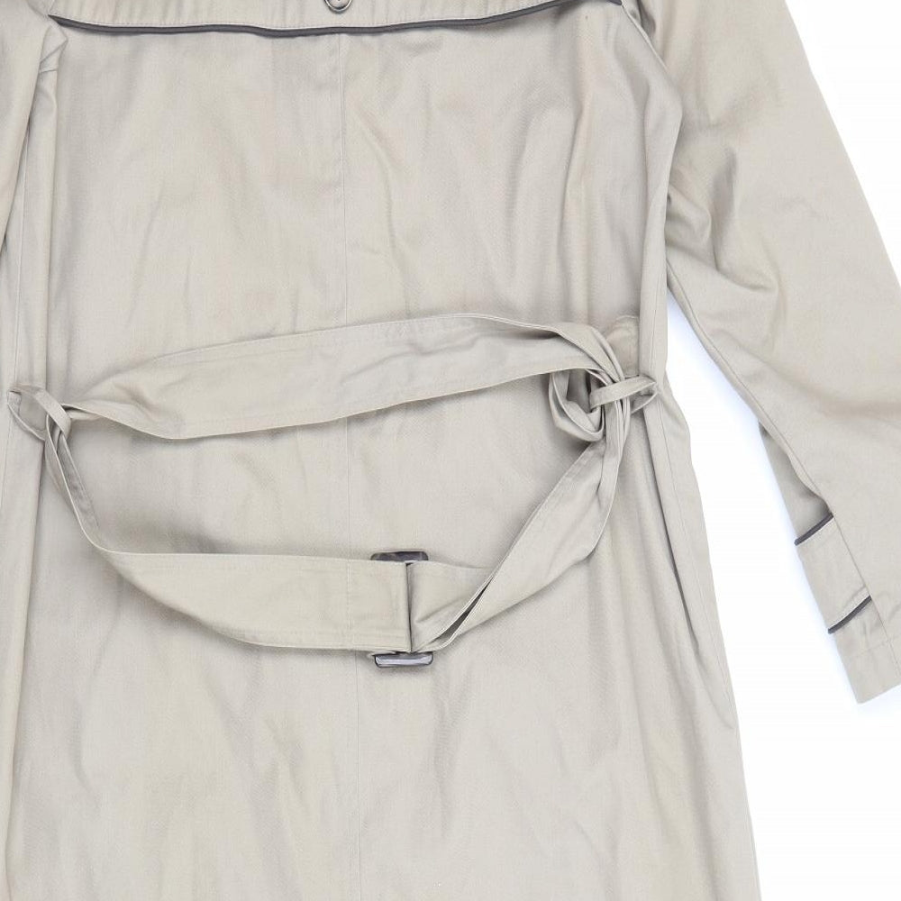 Dannimac Womens Beige Trench Coat Coat Size S Button