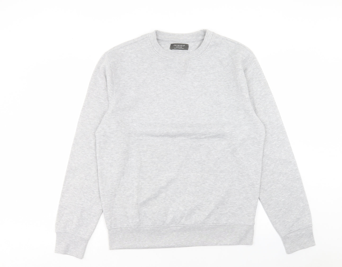 Primark Mens Grey Cotton Pullover Sweatshirt Size M