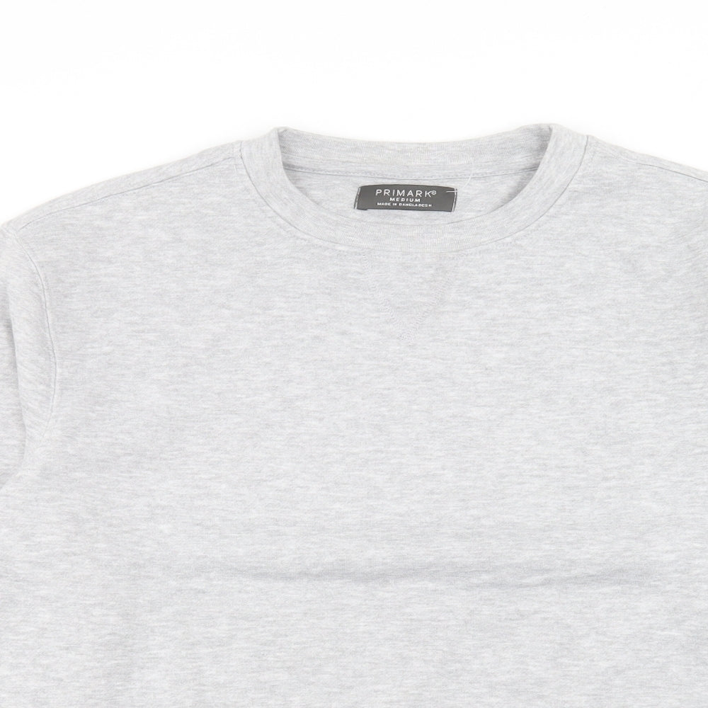 Primark Mens Grey Cotton Pullover Sweatshirt Size M