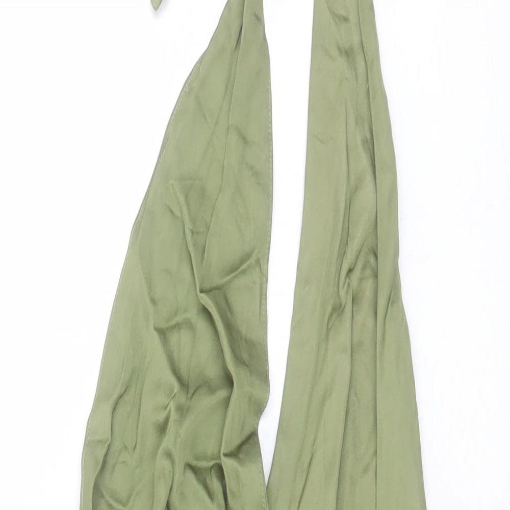 Zara Womens Green Viscose Mini Size XS Halter Zip