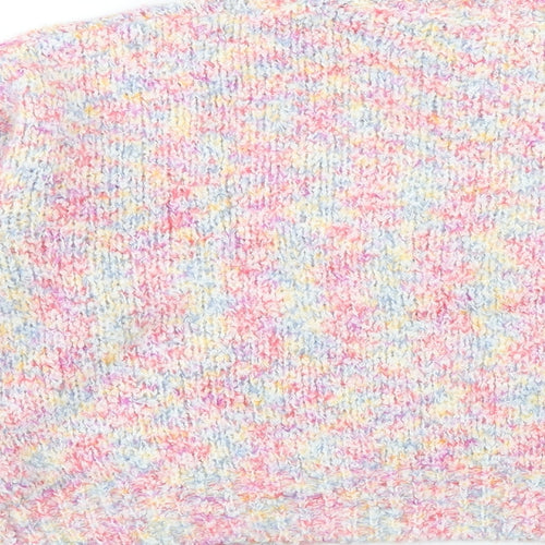SheIn Womens Multicoloured Round Neck Acrylic Pullover Jumper Size S