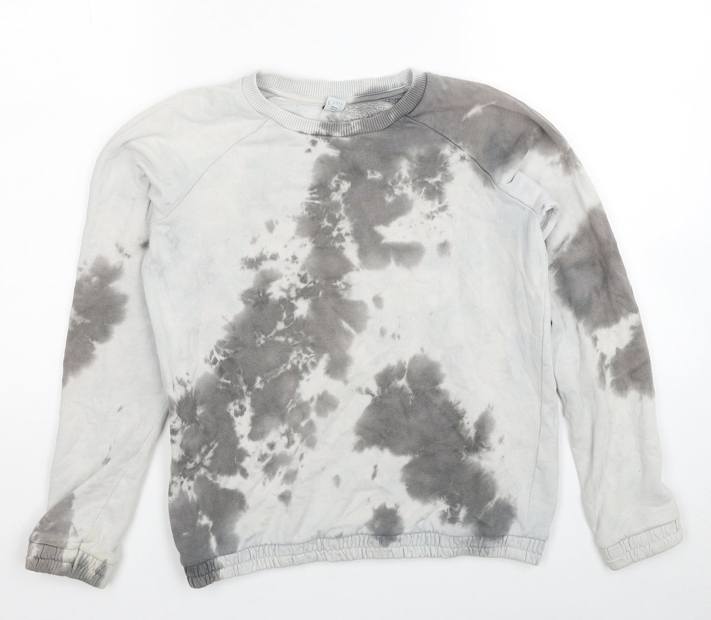 TU Girls Grey Cotton Pullover Sweatshirt Size 11 Years Pullover - Tie Dye