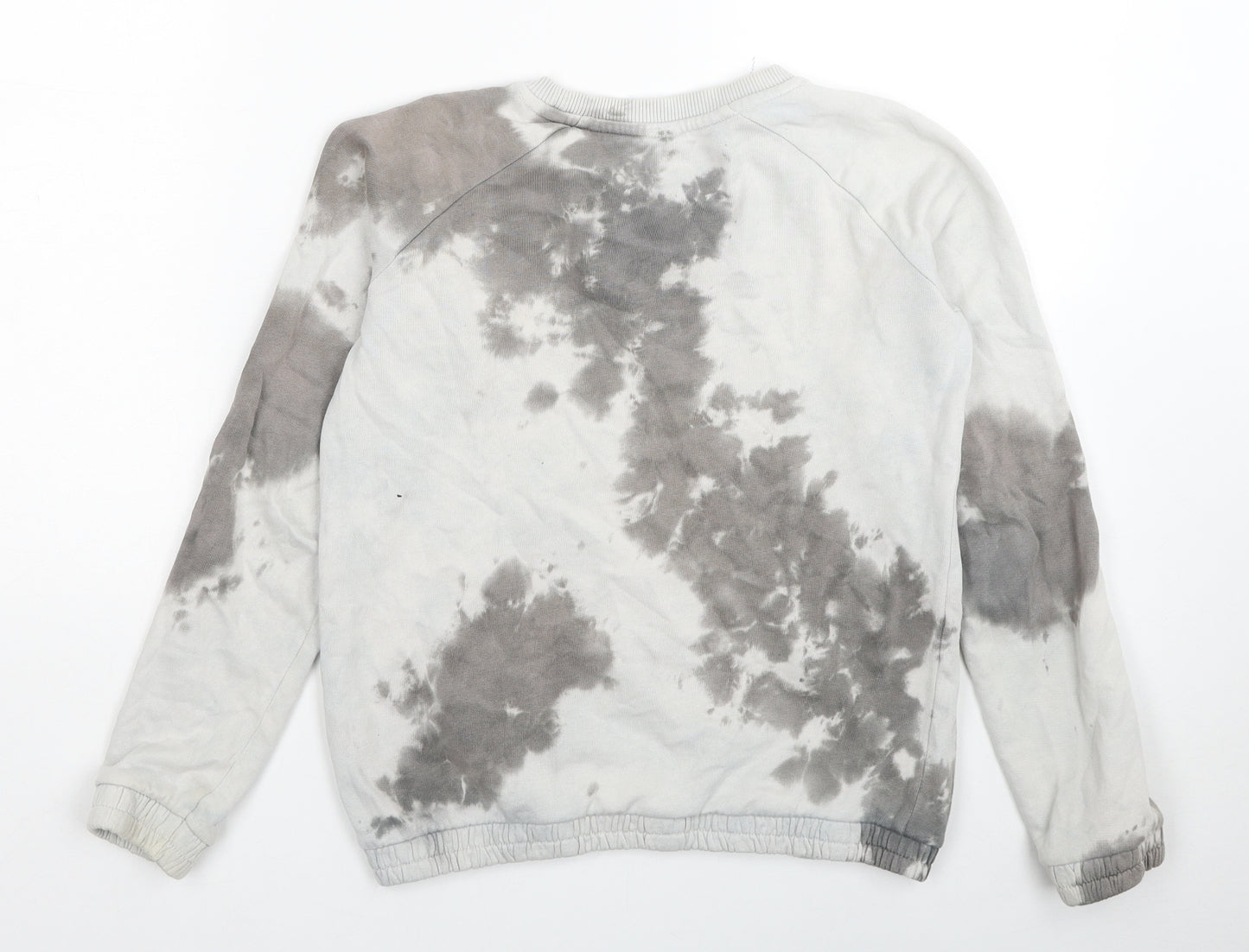 TU Girls Grey Cotton Pullover Sweatshirt Size 11 Years Pullover - Tie Dye