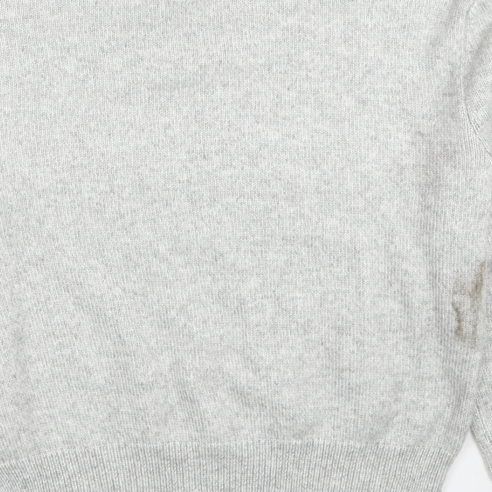 Marks and Spencer Womens Grey High Neck Acrylic Pullover Jumper Size S