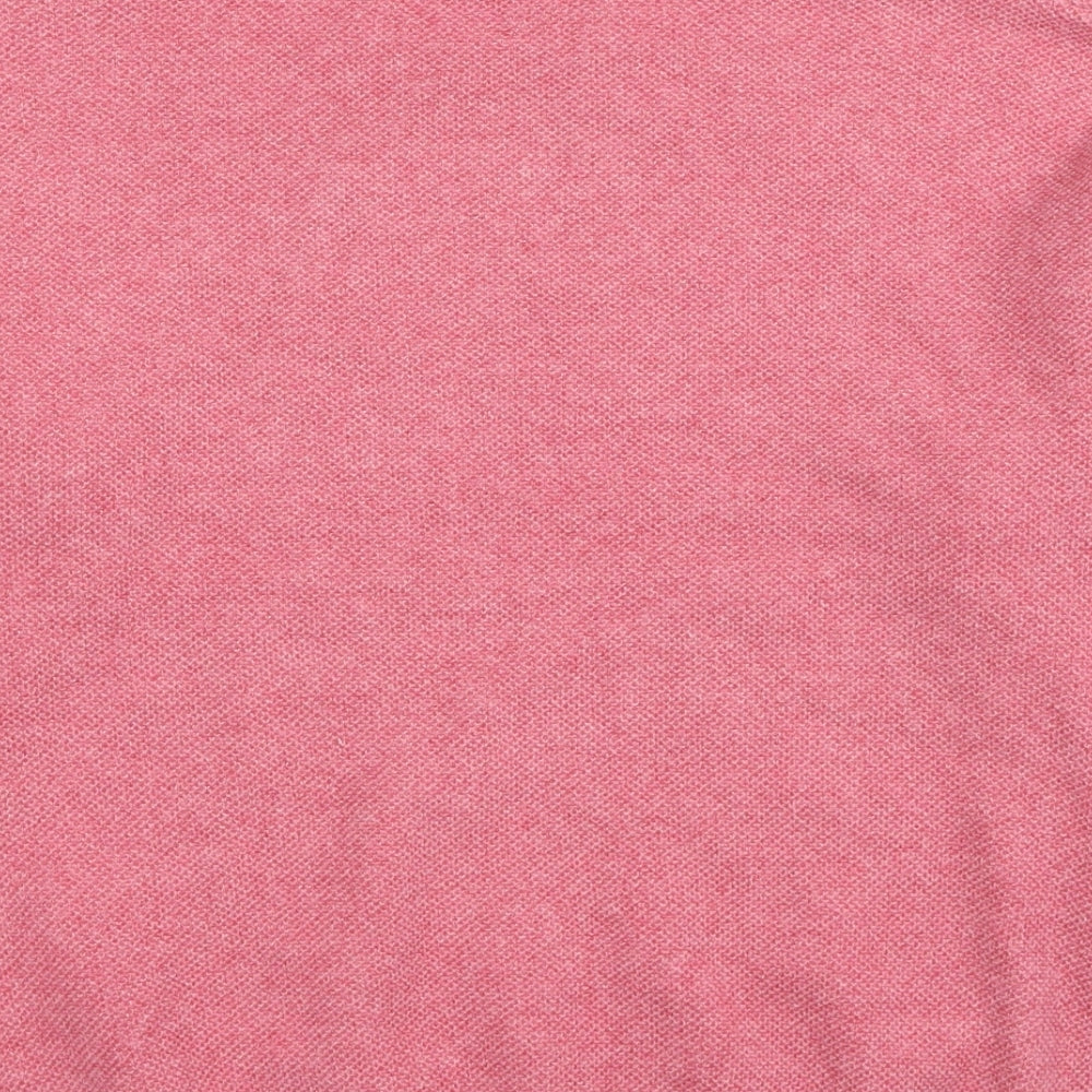 Marks and Spencer Womens Pink Roll Neck Acrylic Pullover Jumper Size XS