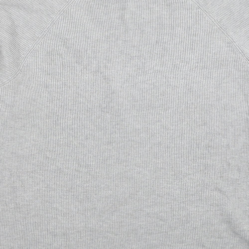 Verve Ami Womens Grey V-Neck Rayon Cardigan Jumper Size XL