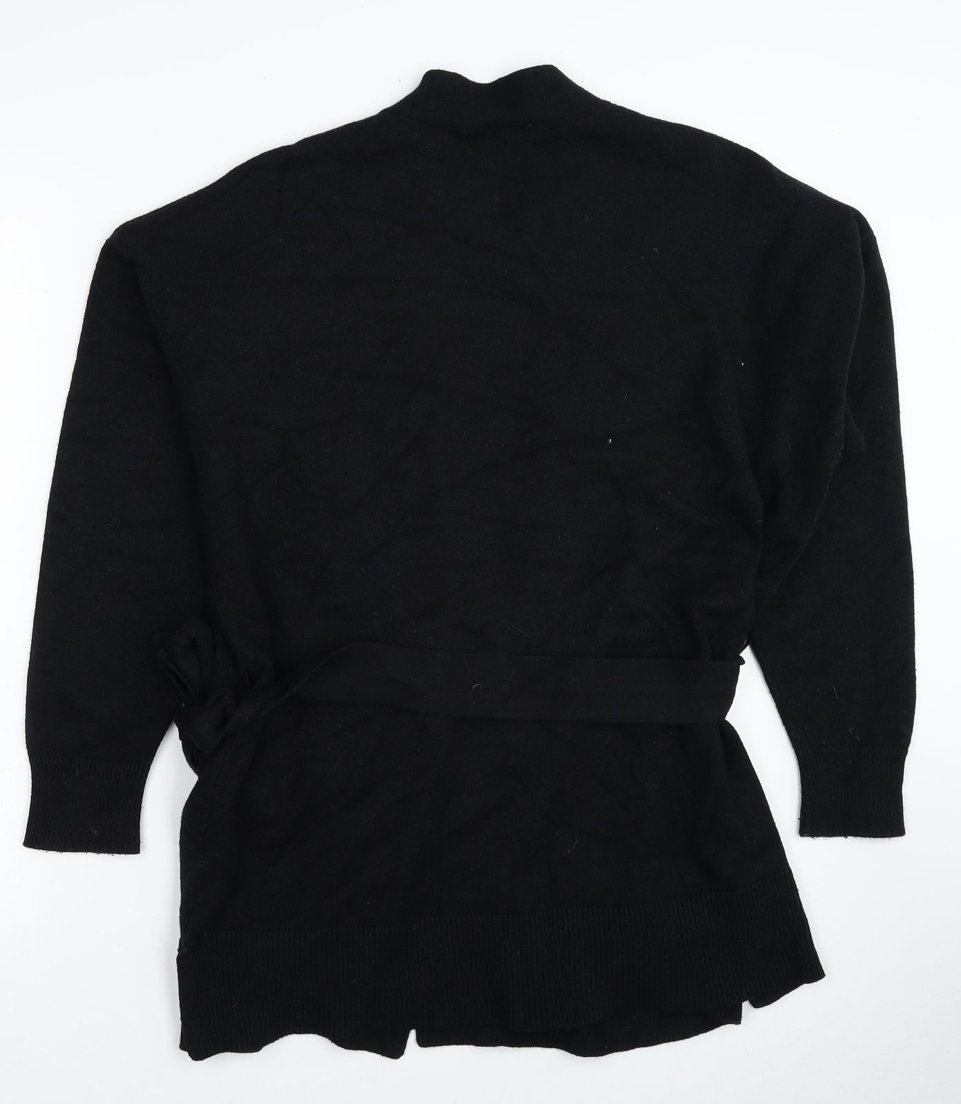 Very Womens Black V-Neck Viscose Cardigan Jumper Size 14