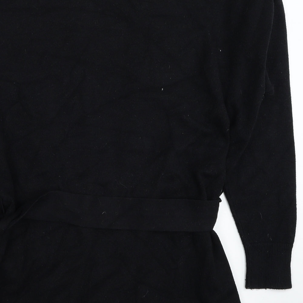 Very Womens Black V-Neck Viscose Cardigan Jumper Size 14