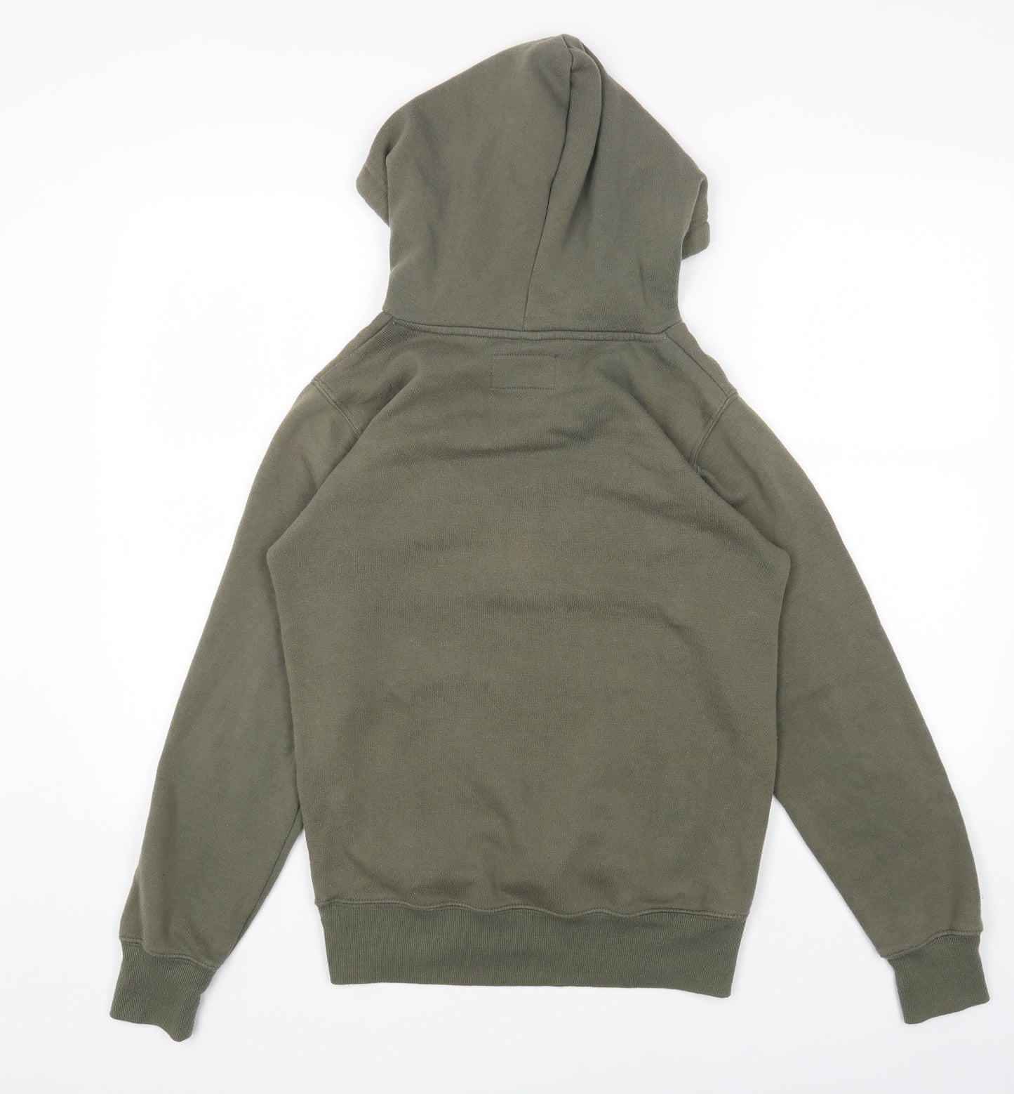 Kangaroo Poo Womens Green Cotton Pullover Hoodie Size S Pullover