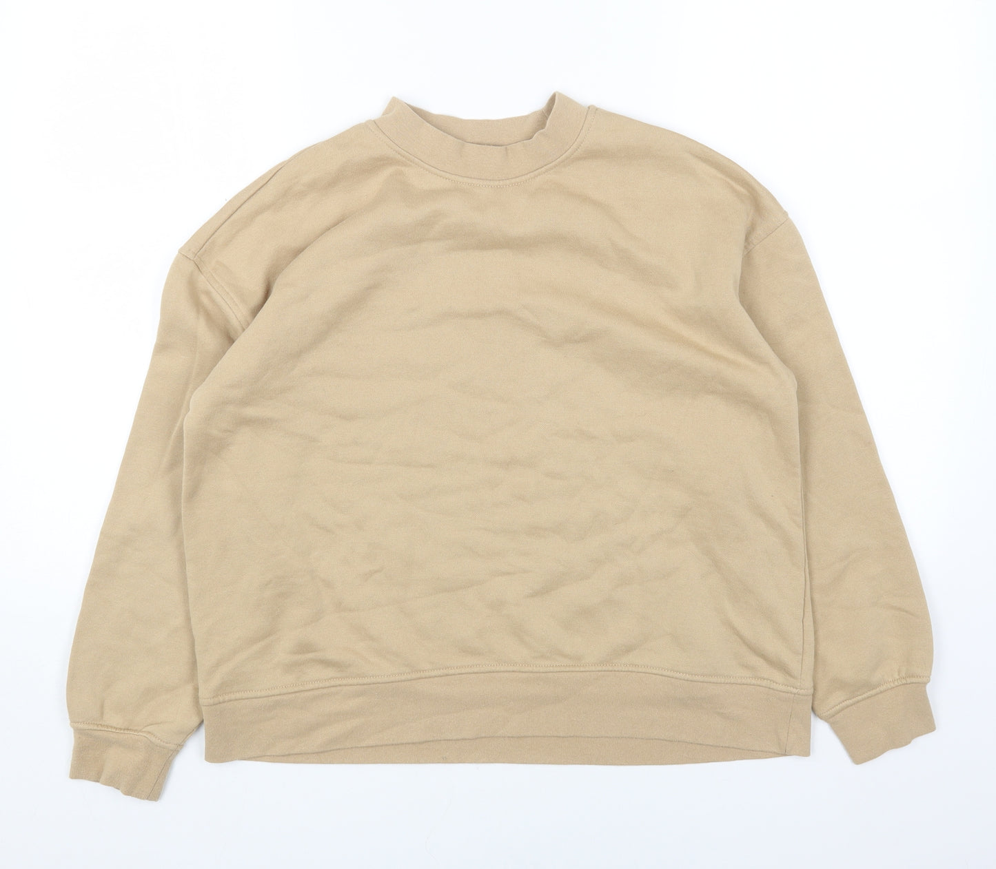 Primark Womens Beige Cotton Pullover Sweatshirt Size S Pullover
