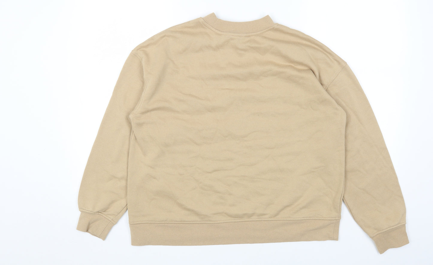 Primark Womens Beige Cotton Pullover Sweatshirt Size S Pullover