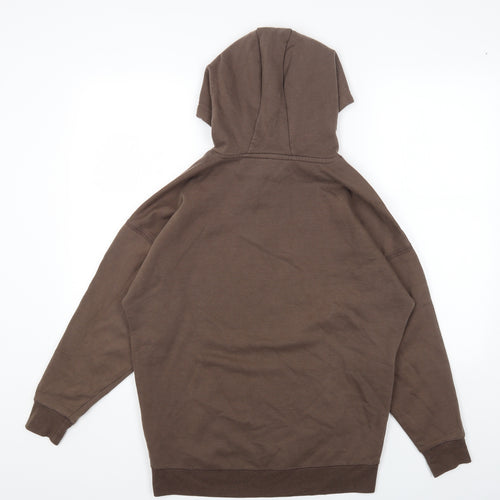 Primark Womens Brown Cotton Pullover Hoodie Size 2XS Pullover
