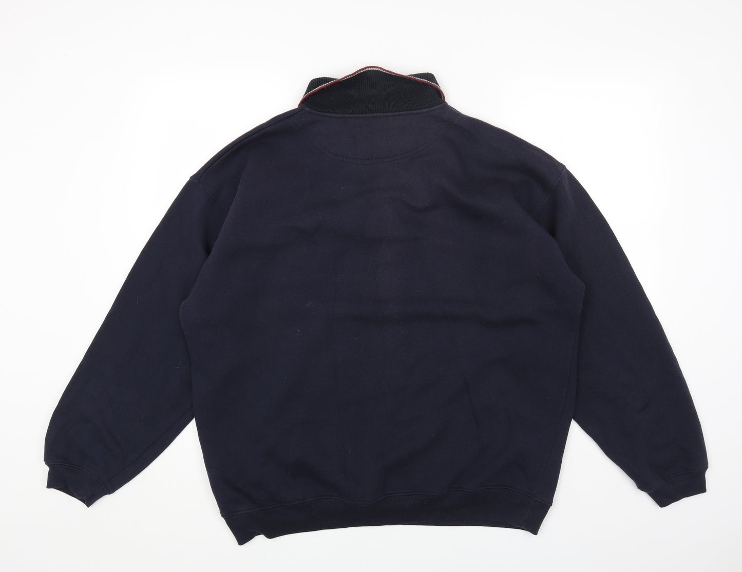 Mainstream Mens Blue Cotton Pullover Sweatshirt Size XL