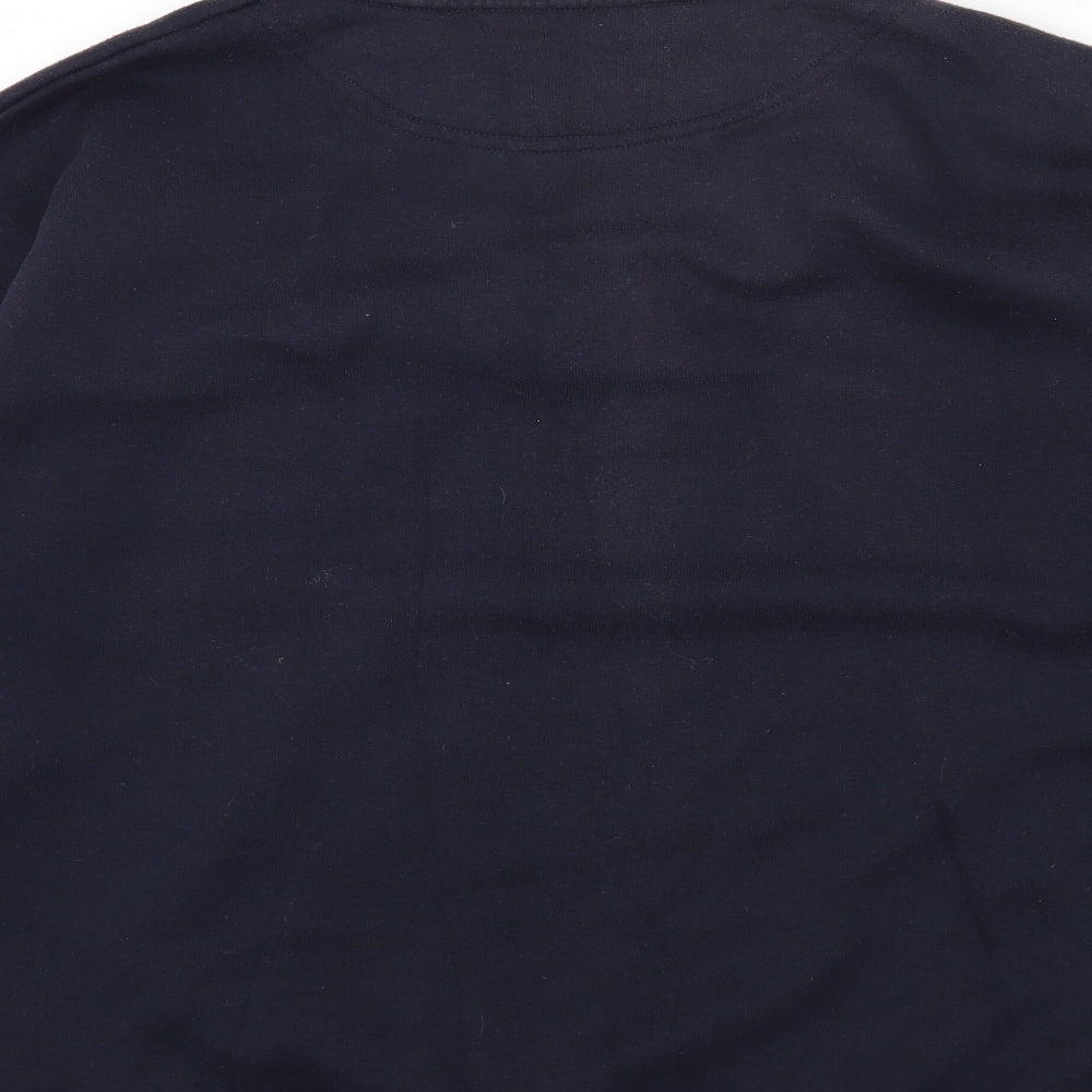 Mainstream Mens Blue Cotton Pullover Sweatshirt Size XL