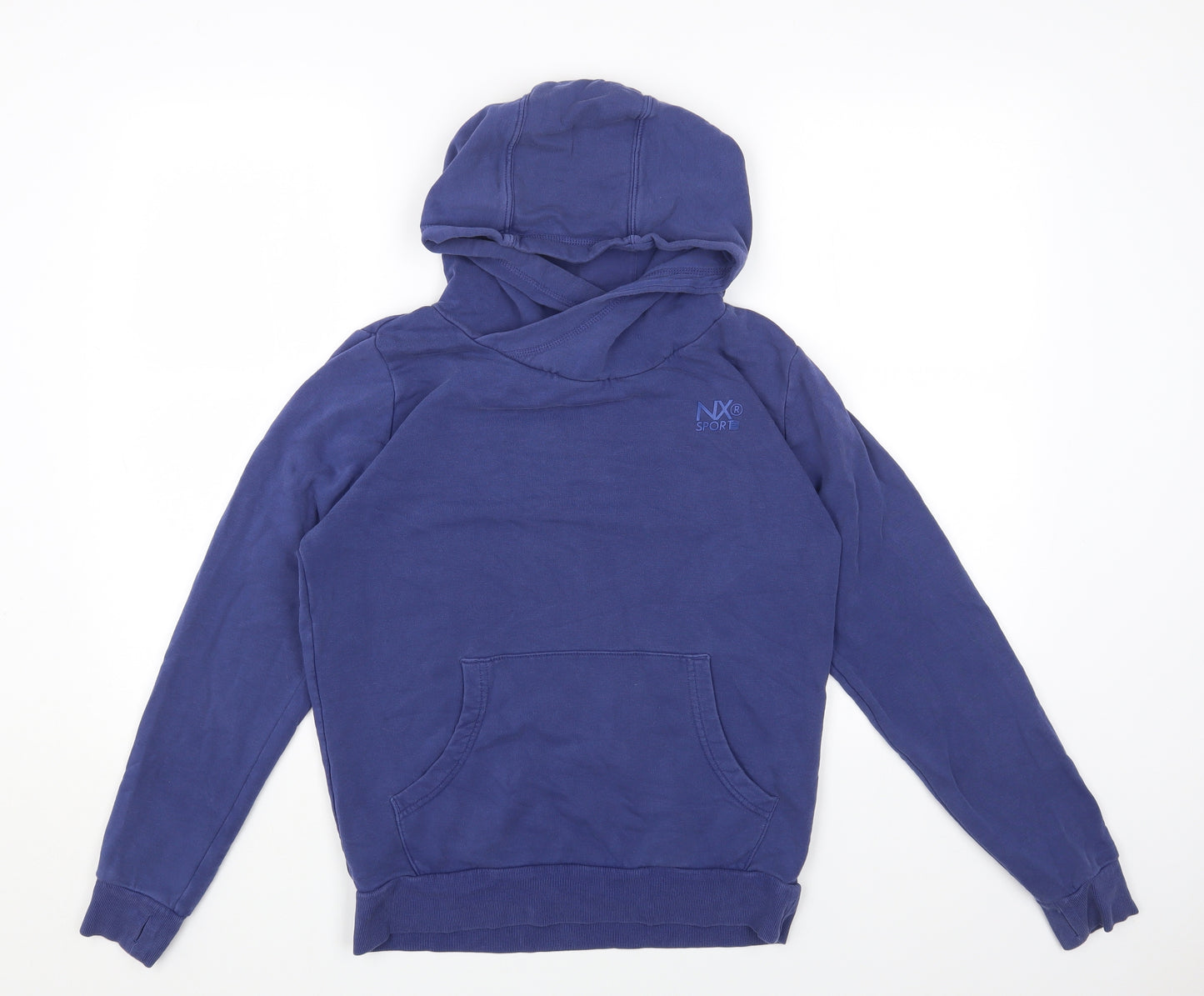 NEXT Boys Blue Cotton Pullover Hoodie Size 14 Years Pullover