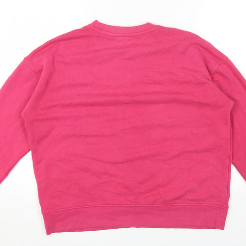 Primark Womens Pink Cotton Pullover Sweatshirt Size S Pullover