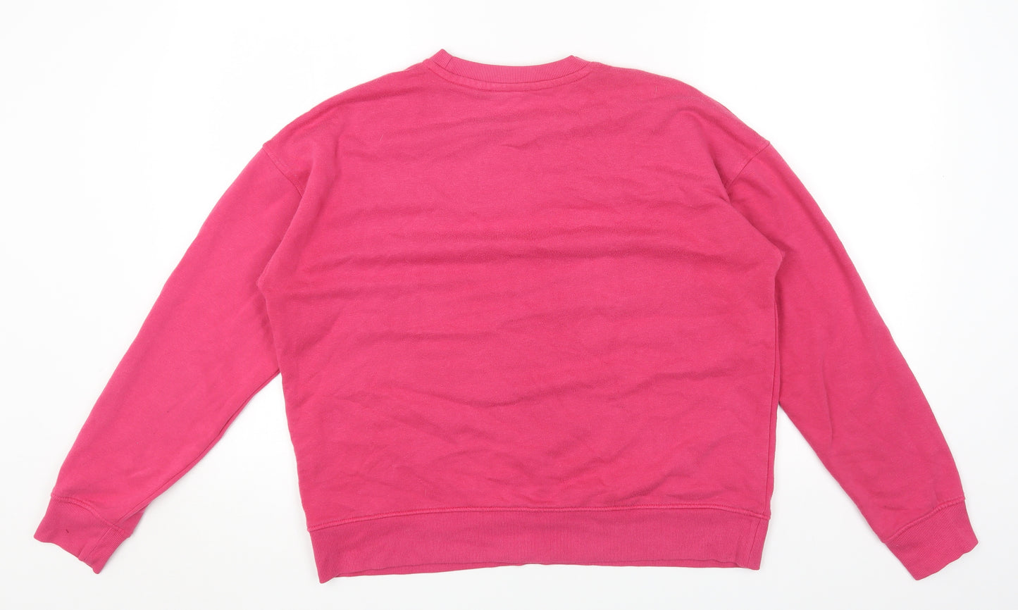 Primark Womens Pink Cotton Pullover Sweatshirt Size S Pullover