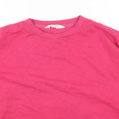 Primark Womens Pink Cotton Pullover Sweatshirt Size S Pullover