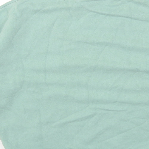 F&F Womens Green Round Neck Cotton Pullover Jumper Size 6