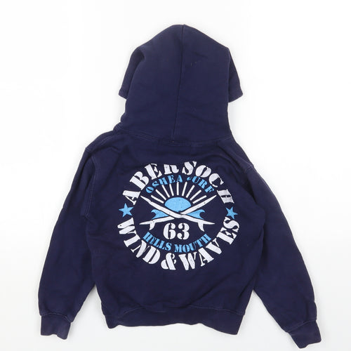 DISHER Boys Blue Cotton Pullover Hoodie Size M Pullover