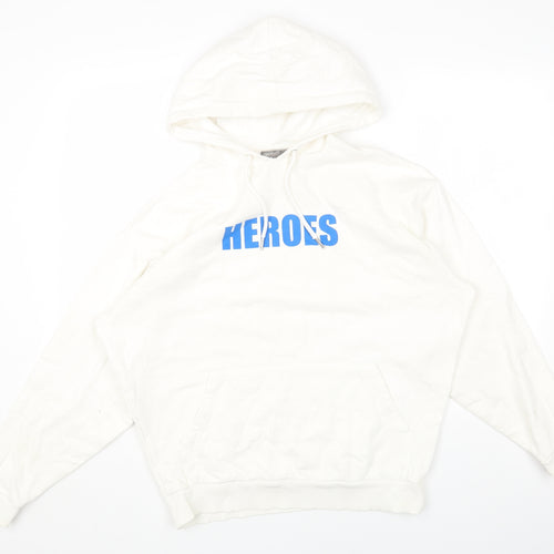 ASOS Womens White Cotton Pullover Hoodie Size XS Pullover - Heroes