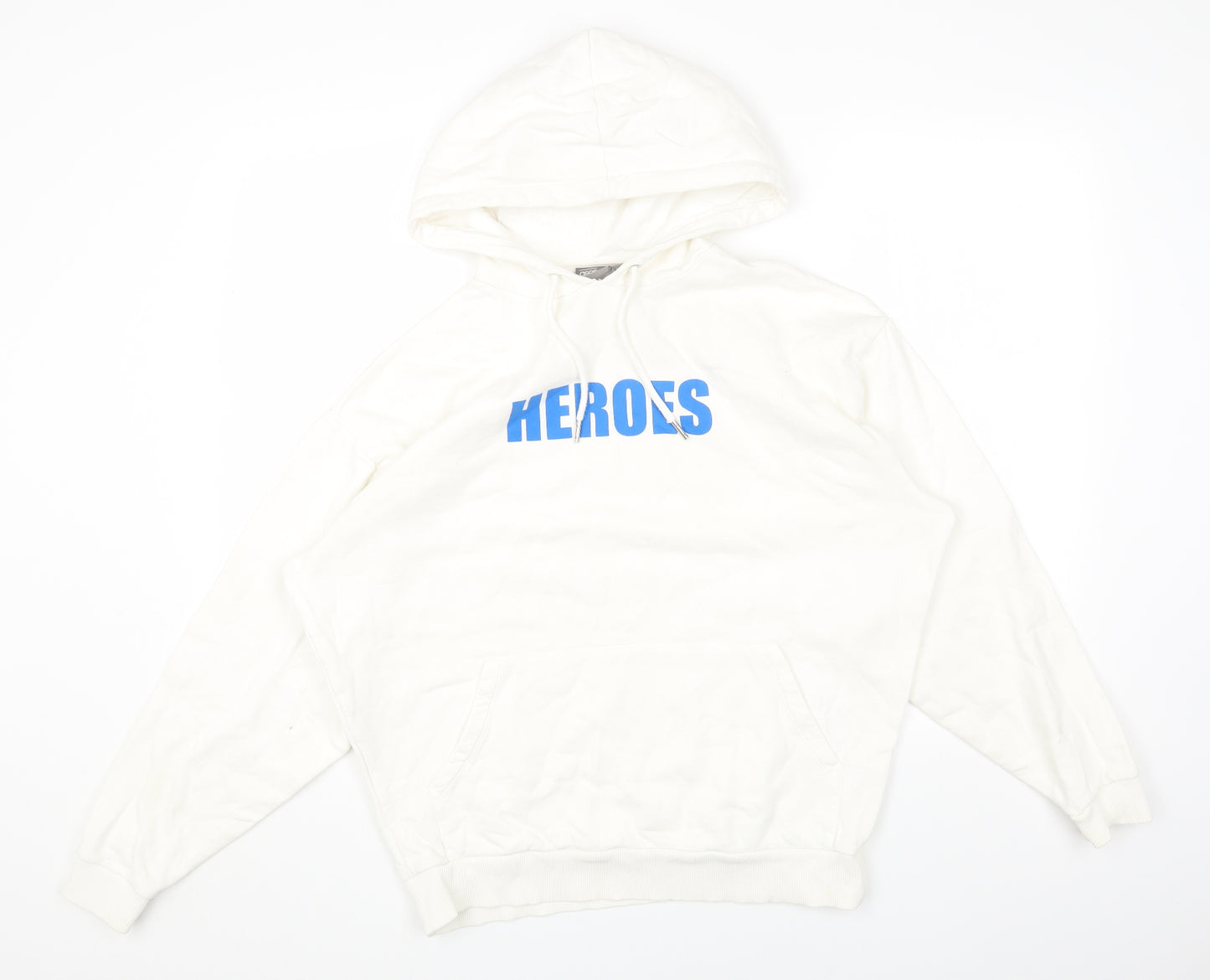 ASOS Womens White Cotton Pullover Hoodie Size XS Pullover - Heroes