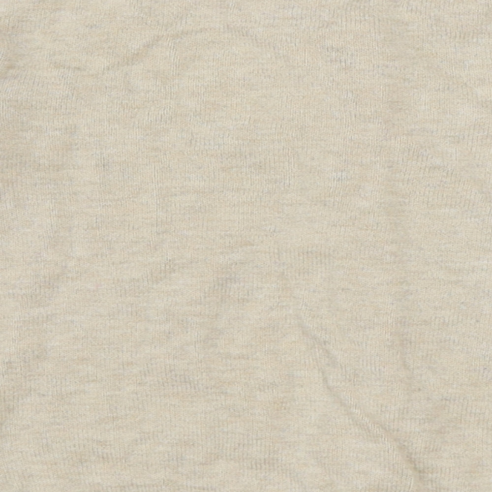 Nutmeg Girls Beige Round Neck Striped 100% Cotton Cardigan Jumper Size 5-6 Years Button - Peppa Pig
