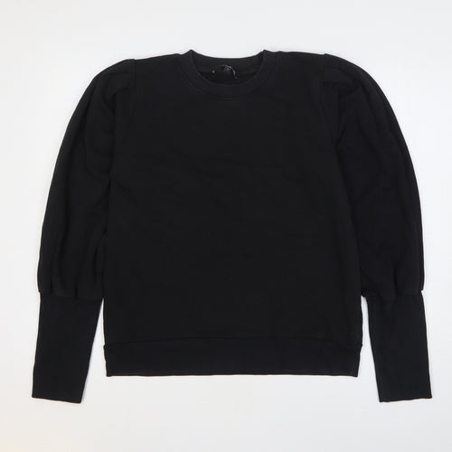 NEXT Womens Black Cotton Pullover Sweatshirt Size M Pullover