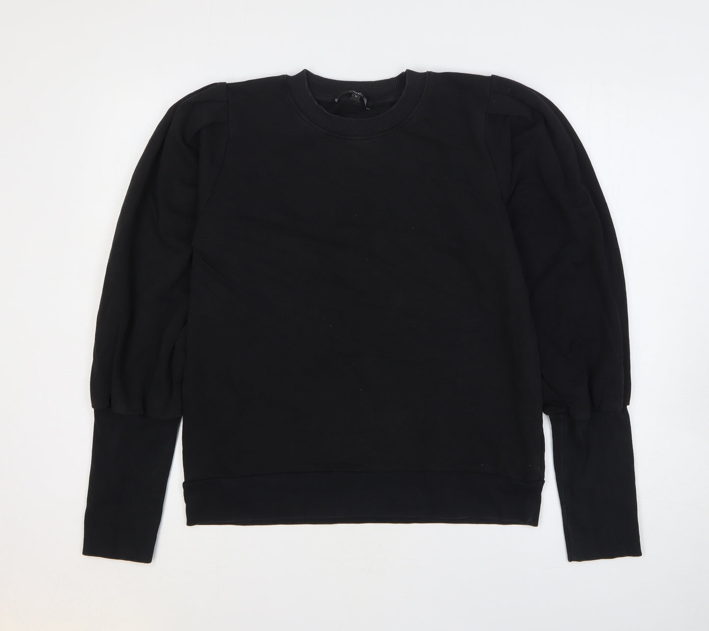 NEXT Womens Black Cotton Pullover Sweatshirt Size M Pullover